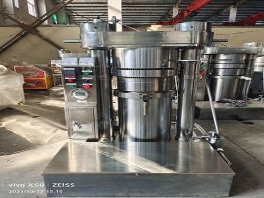 Machine d’extraction d’huile de presse à vis de soja au Gabon