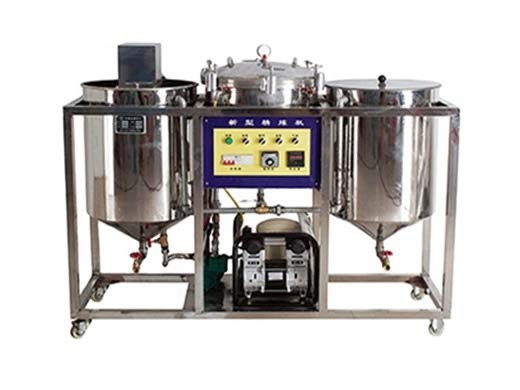 Machine d’équipement de raffinerie de pétrole de soja machine de raffinage de pétrole brut